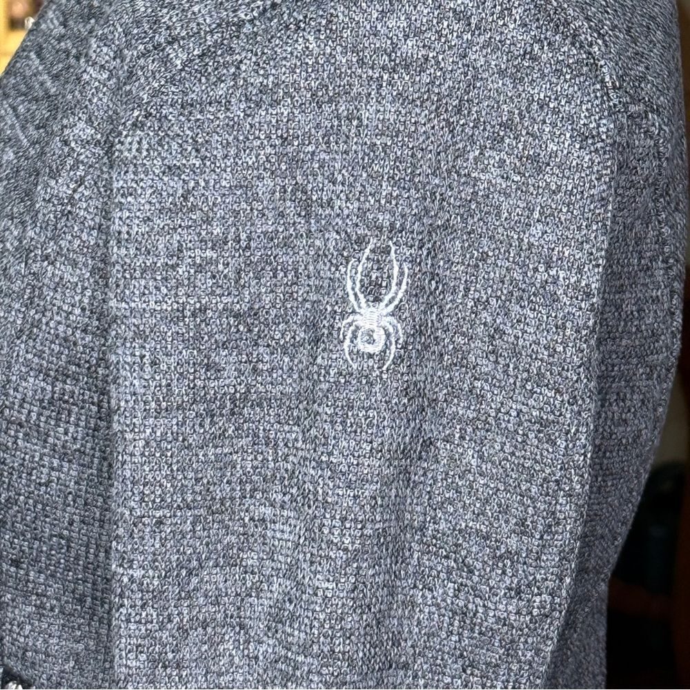 Spyder Grey Women’s Sweater Fleece Jacket Full-zip Closure Zippered Pockets Sm - Picture 6 of 13